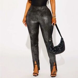 Gotta Let Go Faux Suede Leggings NEW 🏷️